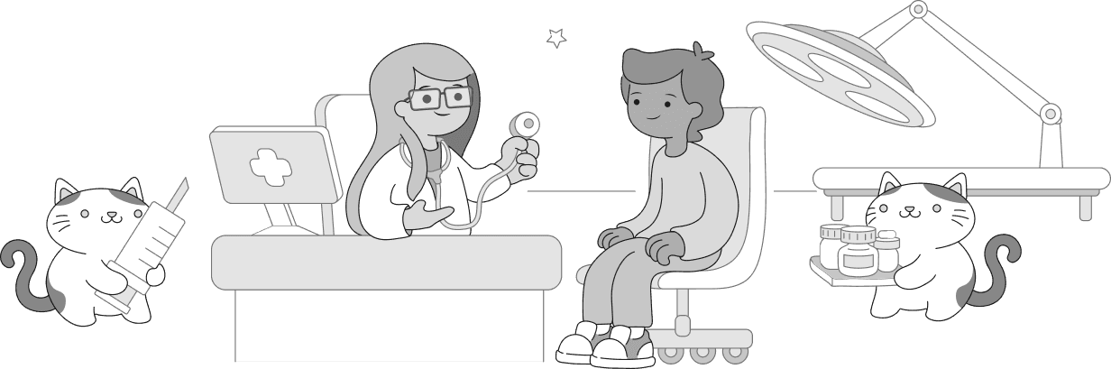 Doctor consultation illustration